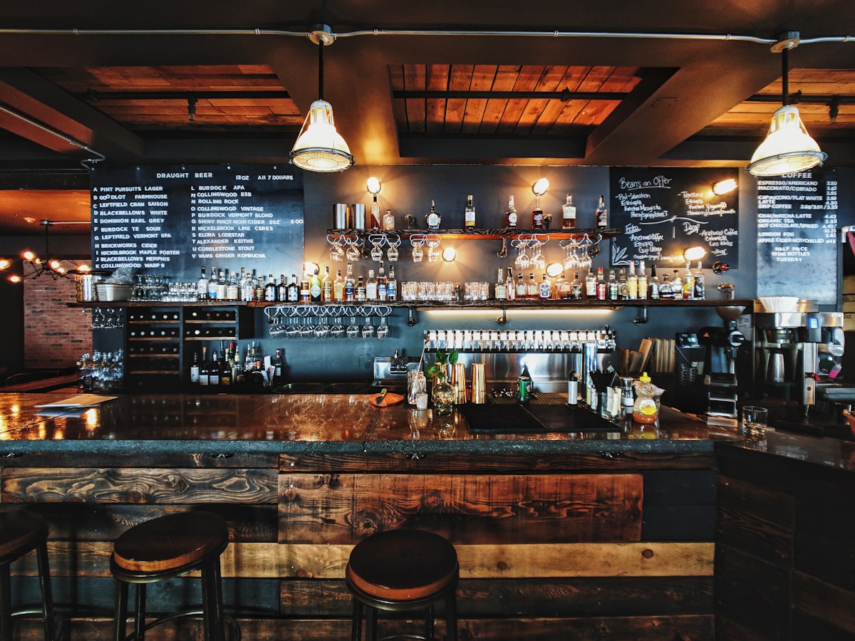 Tresen und Bar bei Brookmers